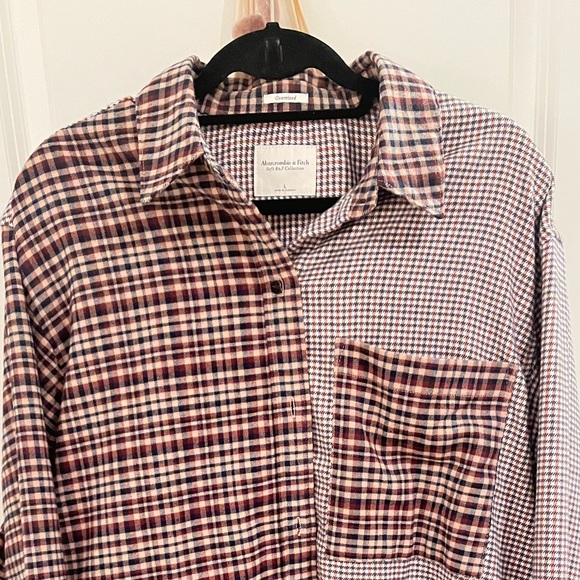 COPY - Abercrombie and Fitch Dual-pattern Flannel Size Large - Picture 6 of 7